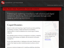Tablet Screenshot of cogentdynamics.com